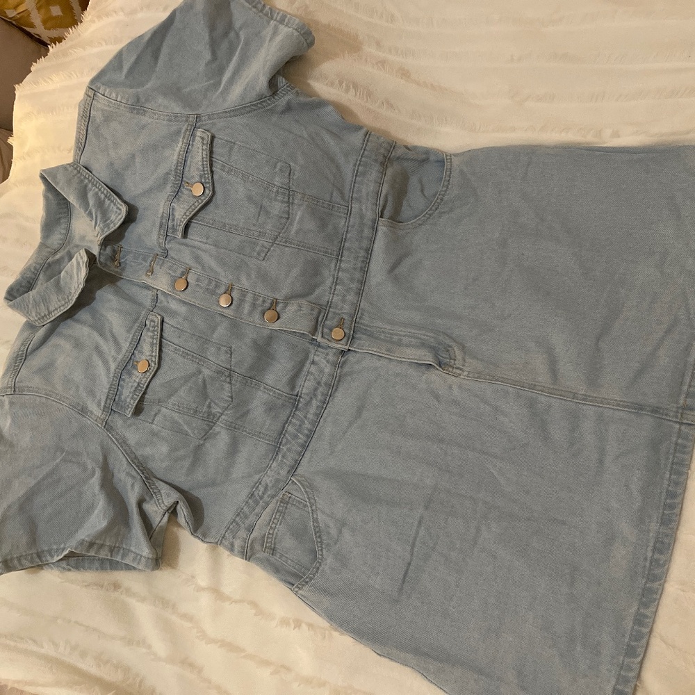 Denim Button up Dress
